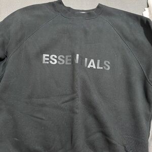 Essentials Black Crewneck